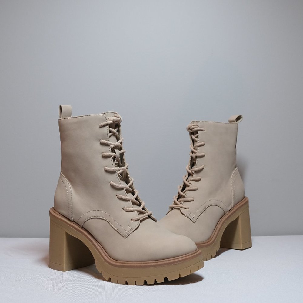 Dolce Vita Jealous Block Heel Suede Lug Boots